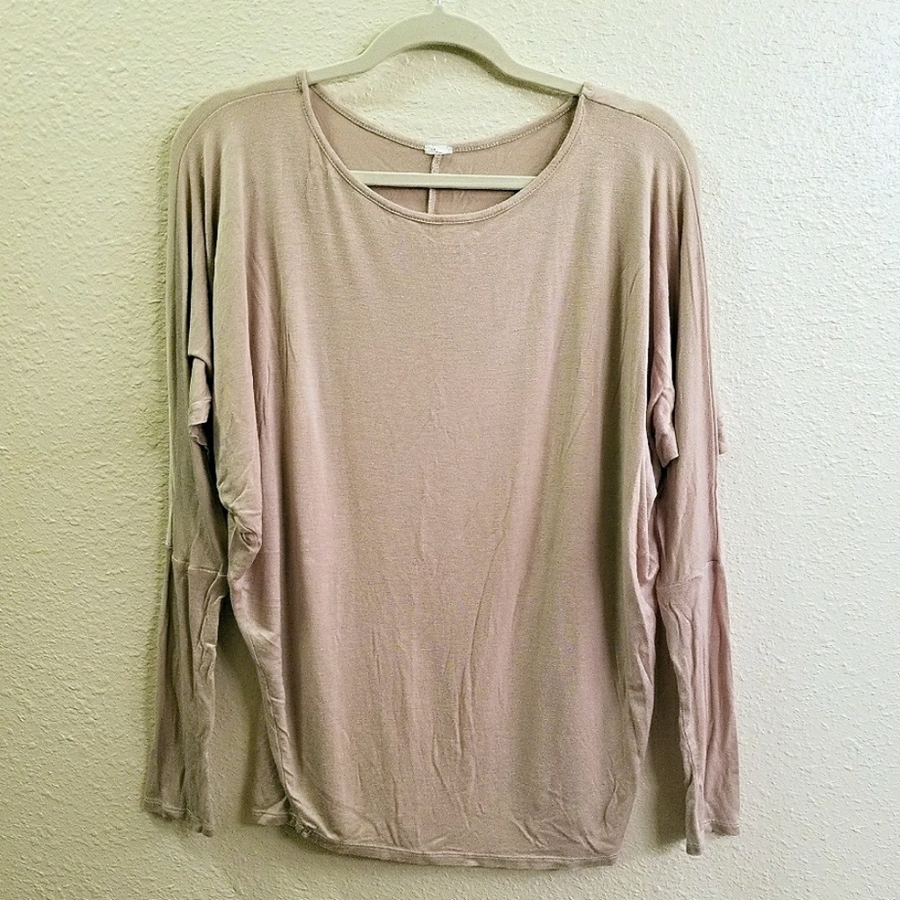 Soft pink long sleeve top